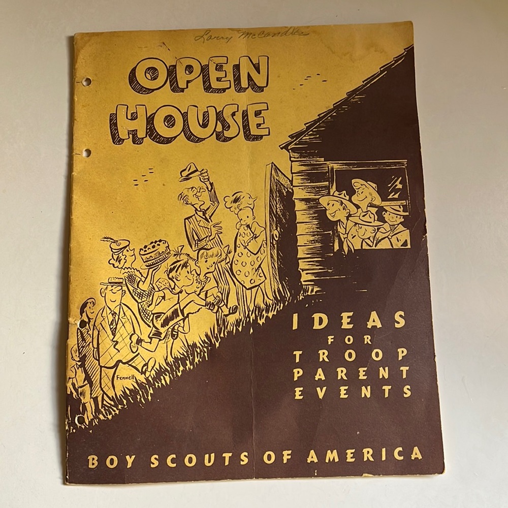 Vintage Boy Scout catalog open house booklet